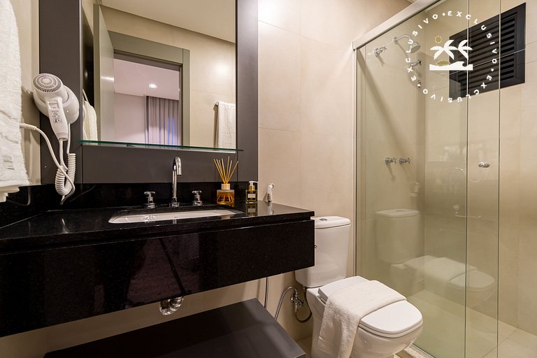 Aion 104 - Apto mono ambiente - 50 metros do mar!