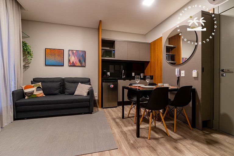 Aion 105 - Lindo Loft - 1 Vaga de Garagem | Centro de Bombin