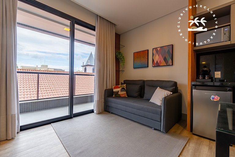 Aion 105 - Lindo Loft - 1 Vaga de Garagem | Centro de Bombin