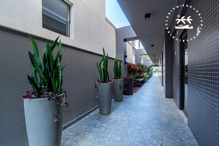 AION suítes 104 - Compacto e luxuoso Loft - Rooftop com pisc