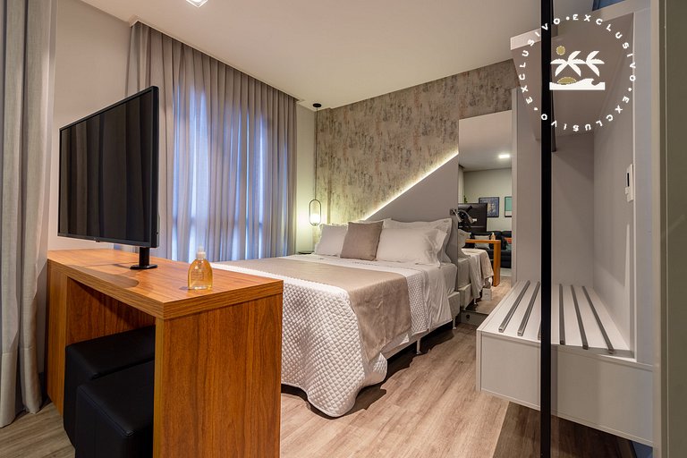 AION suítes 103 - Compacto e luxuoso Loft - Rooftop com pisc