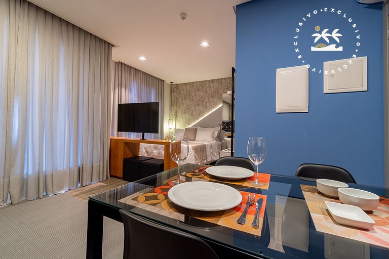AION suítes 103 - Compacto e luxuoso Loft - Rooftop com pisc