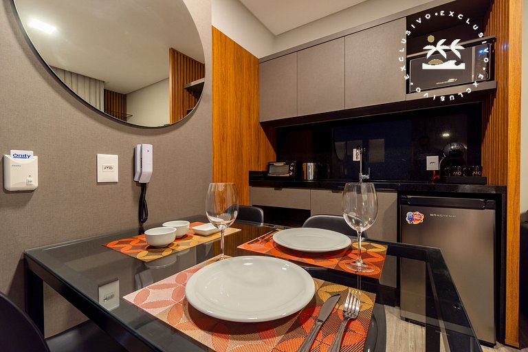 AION suítes 103 - Compacto e luxuoso Loft - Rooftop com pisc