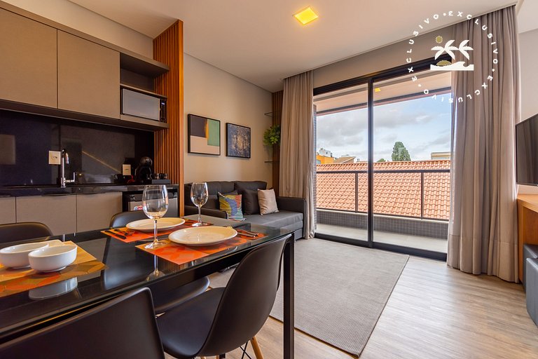 AION suítes 103 - Compacto e luxuoso Loft - Rooftop com pisc