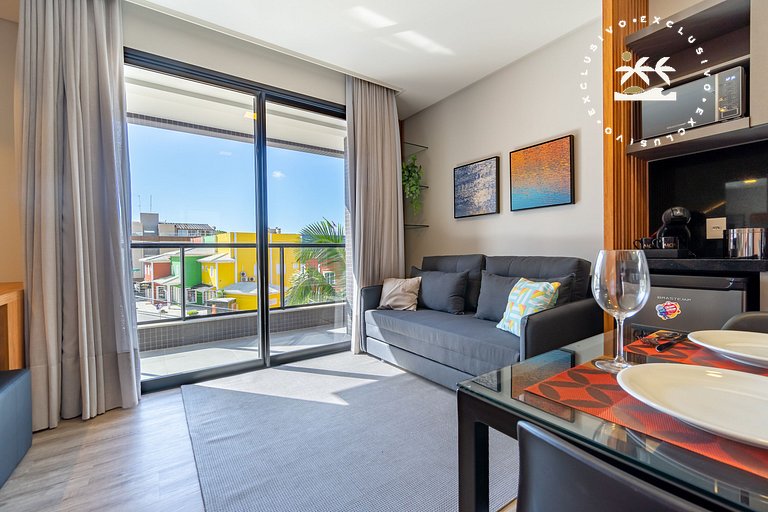AION suítes 102 - Compacto e luxuoso Loft - Rooftop com pisc