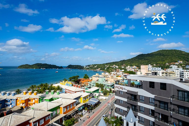 Aion 101- Flat c/ cozinha na Praia do Centro