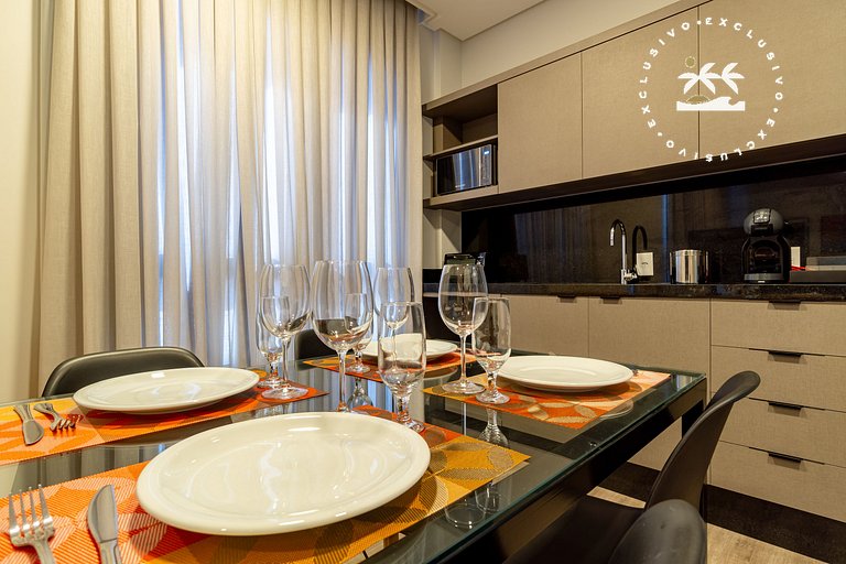 AION suítes 305 - Compacto e luxuoso loft duplex - Rooftop c