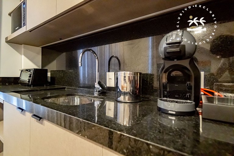 AION suítes 305 - Compacto e luxuoso loft duplex - Rooftop c