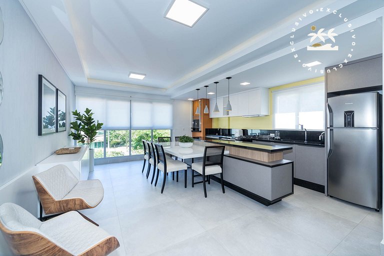 Positano 206 - Apartamento 02 suítes - Finamente mobiliado e