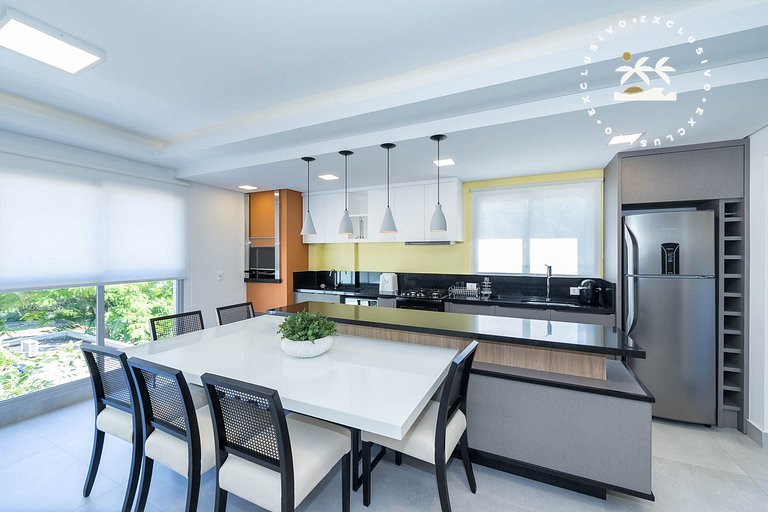 Positano 206 - Apartamento 02 suítes - Finamente mobiliado e