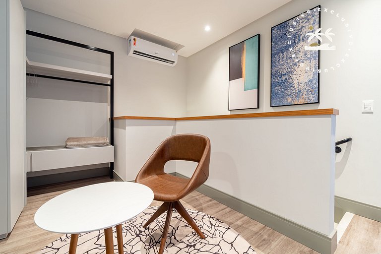 AION suítes 305 - Compacto e luxuoso loft duplex - Rooftop c