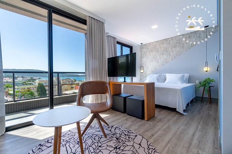 Aion 305 - Duplex compacto de luxo - 50 metros do mar!