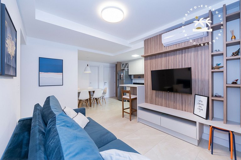 Terrazzo 402B - Apto 2 suítes em condomínio de luxo à 300 me