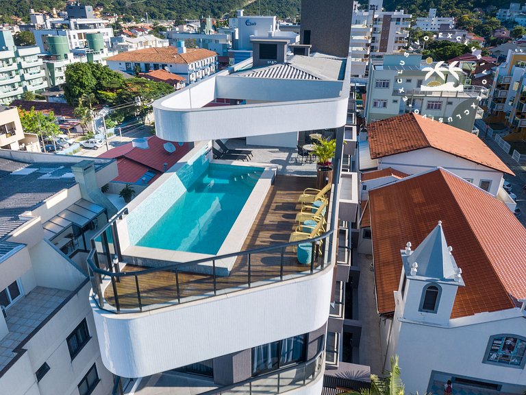 AION suítes 203 - Compacto e luxuoso Loft - Rooftop com pisc
