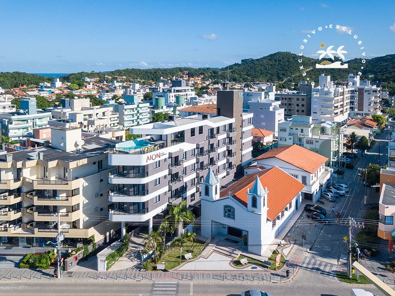 Aion 202 - Loft c/ cozinha - 50 metros da Praia