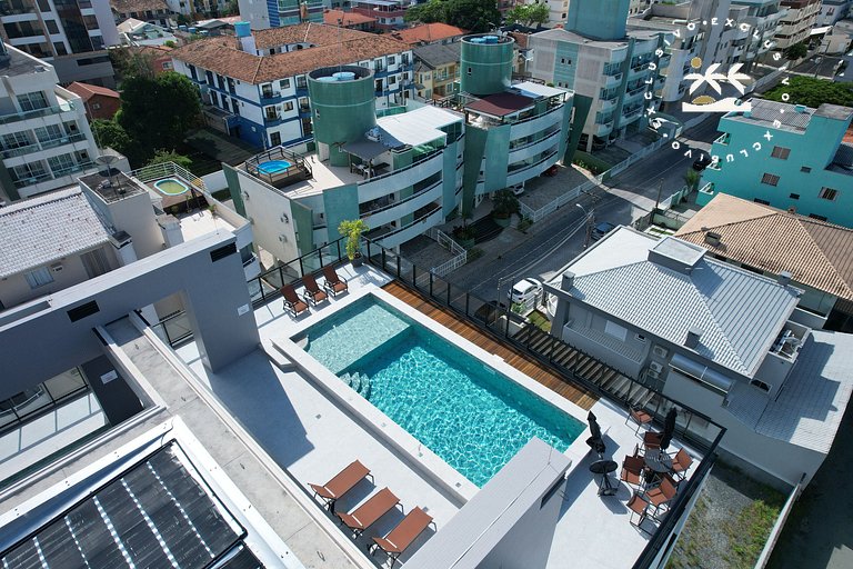 Adra 304 - Apartamento no centro de Bombinhas - Rooftop com