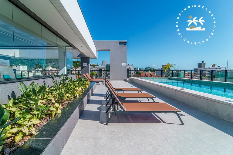 Adra 304 - Apartamento no centro de Bombinhas - Rooftop com