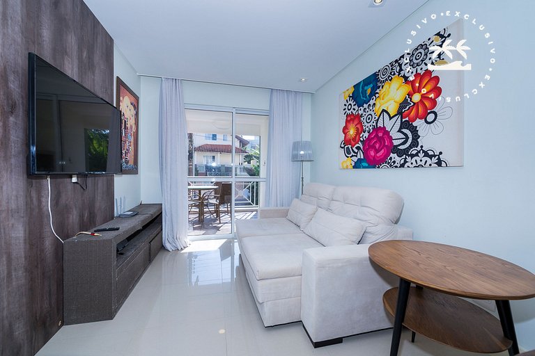 Porto Canoas 203 - Apto 2 quartos a 150 metros da Praia de B