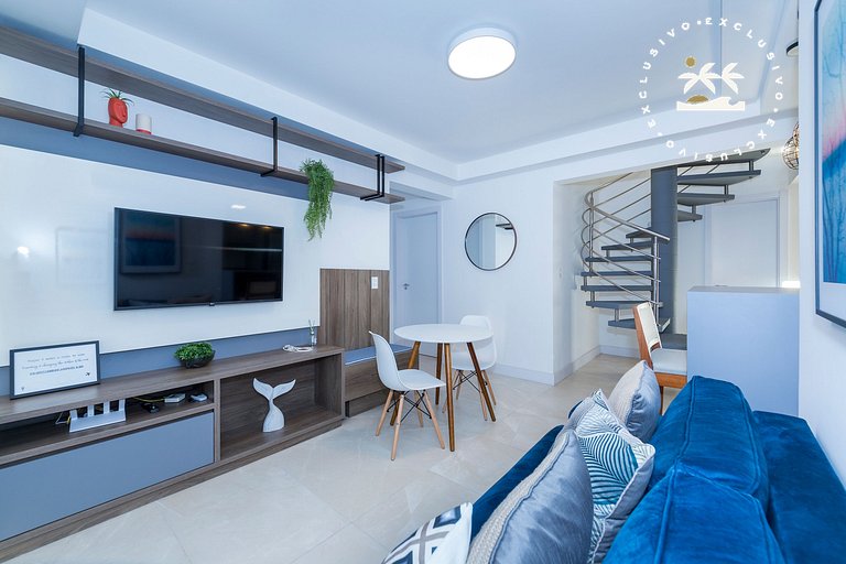 Terrazzo 602B - Cobertura duplex 2 suítes em condomínio de l