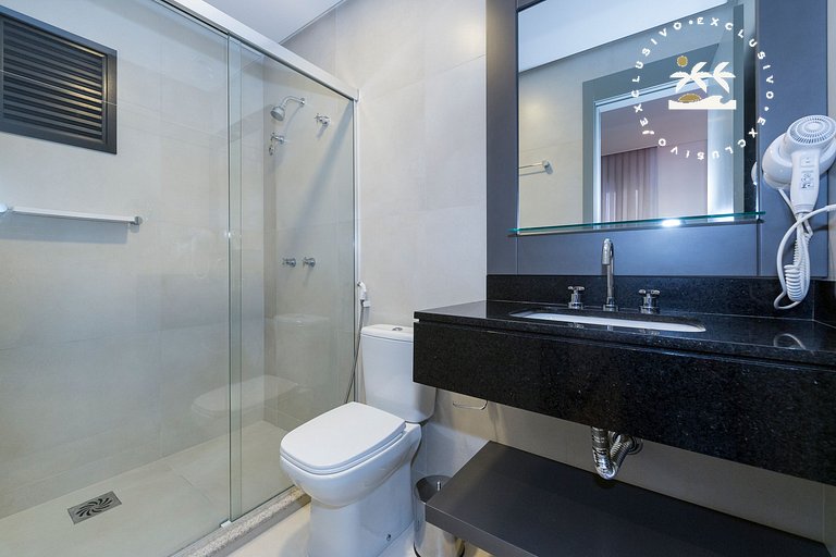 Aion 203 - Apto mono ambiente - 50 metros do mar!