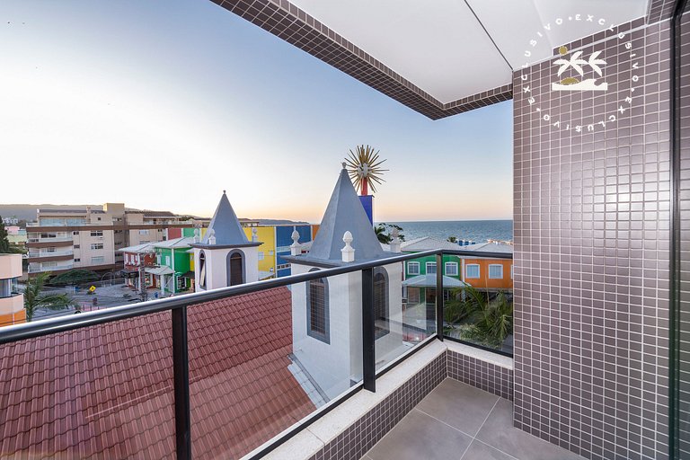 Aion 203 - Apto mono ambiente - 50 metros do mar!