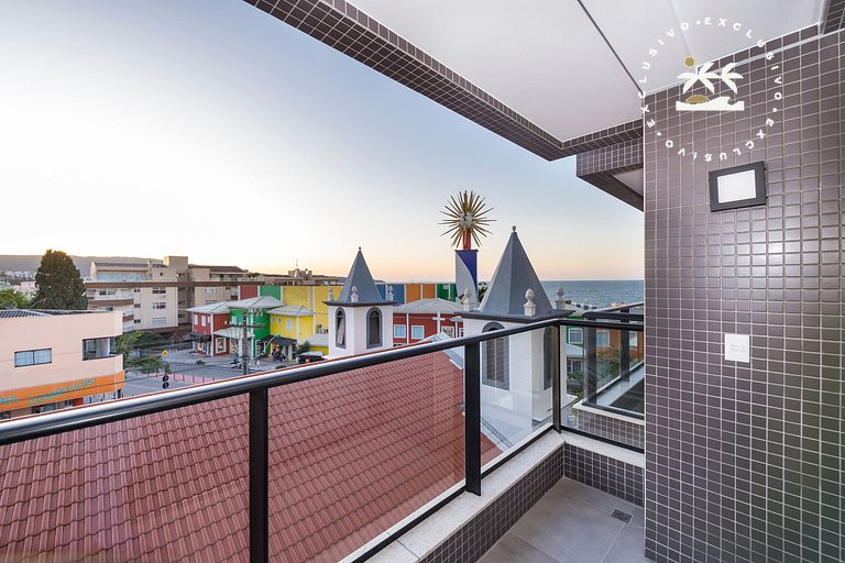 Aion 204 - Apto mono ambiente - 50 metros do mar!