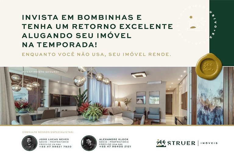 Palazzo Toscano 201 - Aconchegante apartamento na praia de B