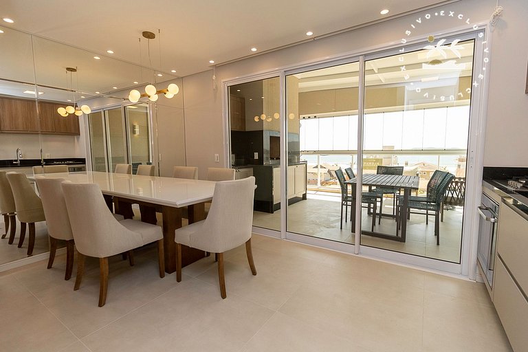 Puntarenas 303 - Cobertura duplex 3 suítes à 80 metros da Pr