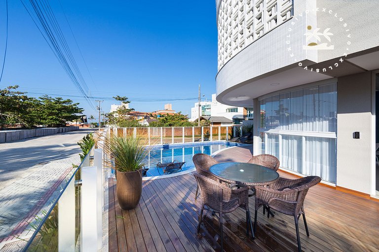 Puntarenas 303 - Cobertura duplex 3 suítes à 80 metros da Pr