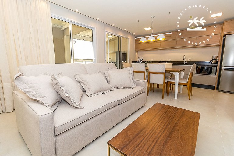 Puntarenas 306 - Cobertura duplex 3 suítes à 80 metros da Pr