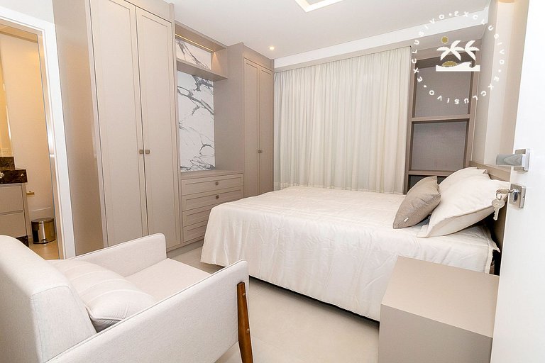 Puntarenas 306 - Cobertura duplex 3 suítes à 80 metros da Pr