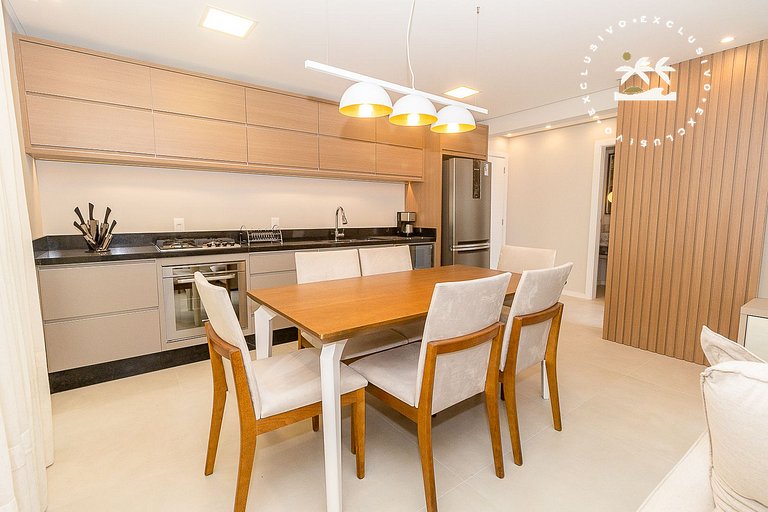 Puntarenas 306 - Cobertura duplex 3 suítes à 80 metros da Pr