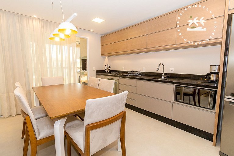 Puntarenas 306 - Cobertura duplex 3 suítes à 80 metros da Pr