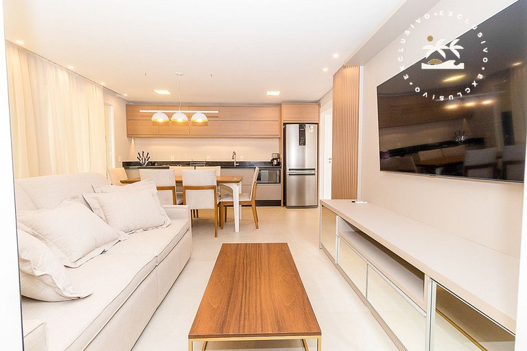 Puntarenas 306 - Cobertura duplex 3 suítes à 80 metros da Pr