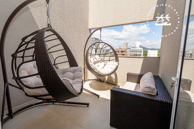 Puntarenas 306 - Cobertura duplex 3 suítes à 80 metros da Pr