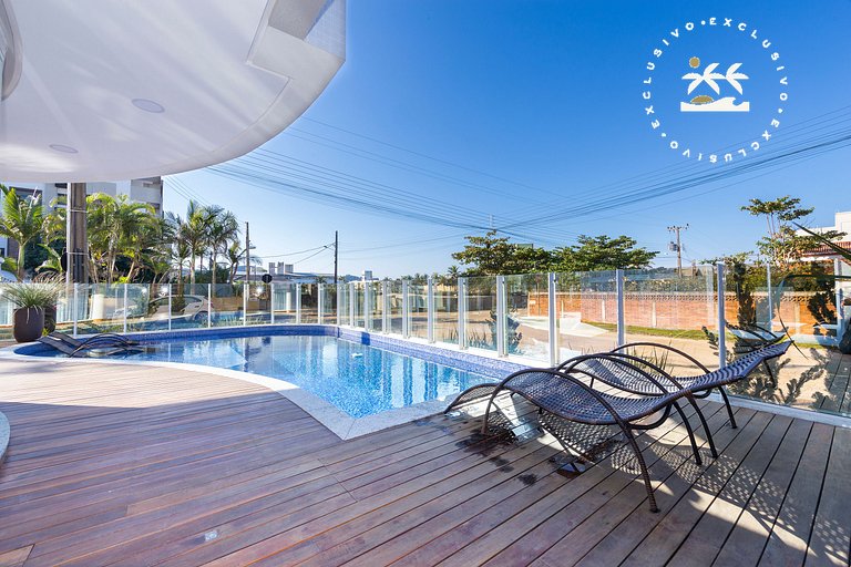 Puntarenas 306 - Cobertura duplex 3 suítes à 80 metros da Pr