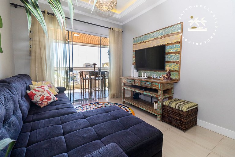 Maristela 201 - Apartamento na praia de Bombas com vista par