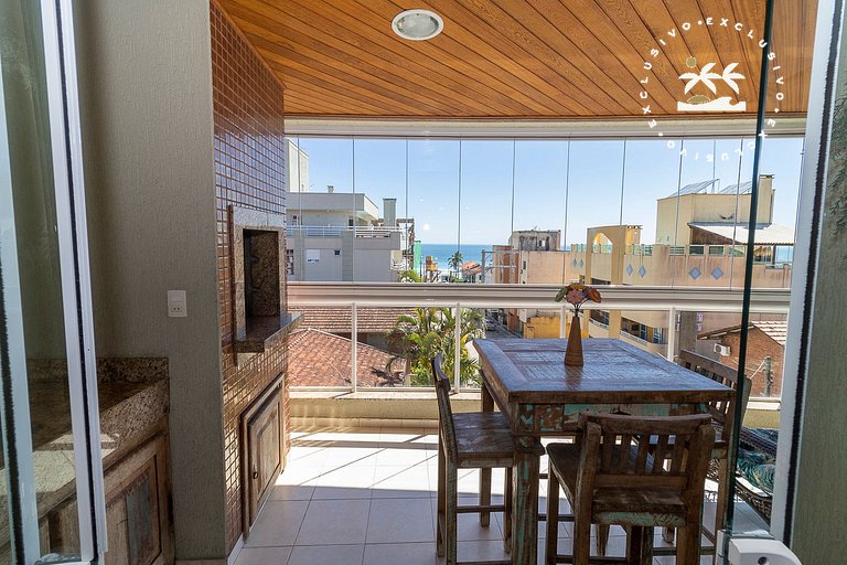 Maristela 201 - Apartamento na praia de Bombas com vista par