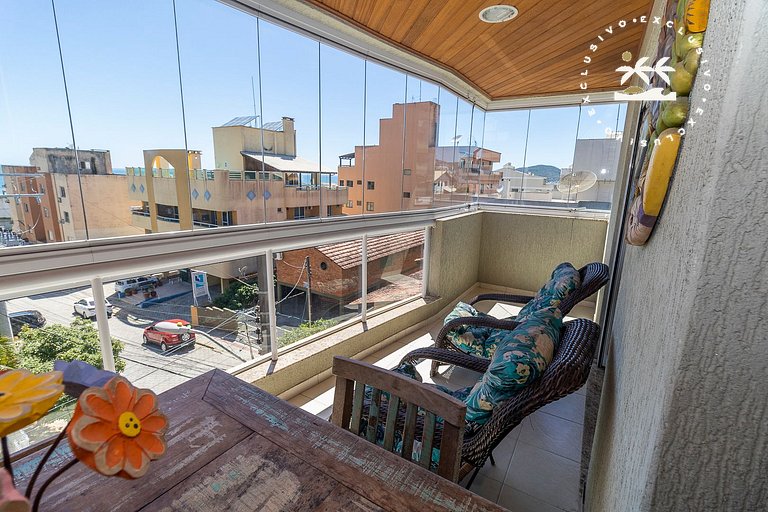 Maristela 201 - Apartamento na praia de Bombas com vista par