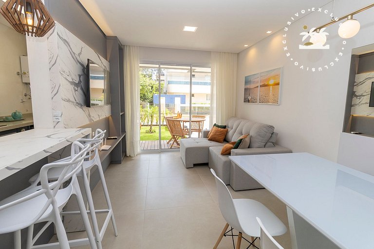 Caraíbas 01 - Excelente apartamento garden 2 suítes - À pouc