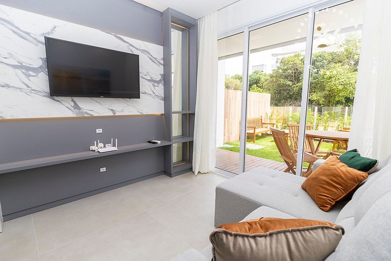 Caraíbas 01 - Excelente apartamento garden 2 suítes - À pouc