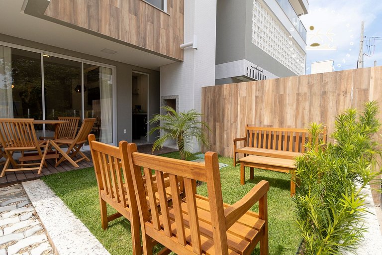 Caraíbas 01 - Excelente apartamento garden 2 suítes - À pouc