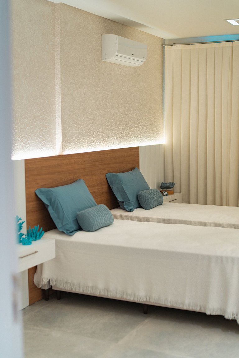 Solar do Atlântico 101 - Excelente apartamento 2 suítes em c