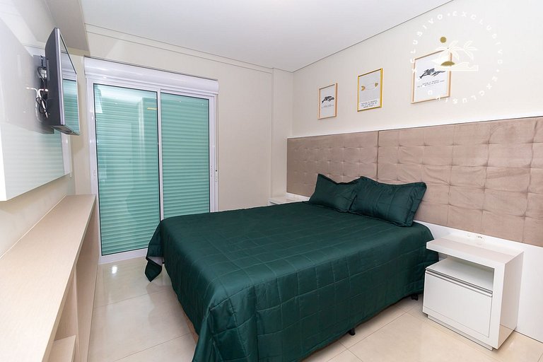 Di Trento 402 - Excelente apartamento na praia de Bombas à p