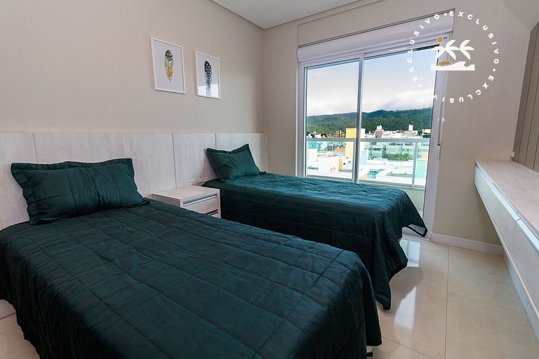 Di Trento 402 - Apto 2 quartos na praia de Bombas