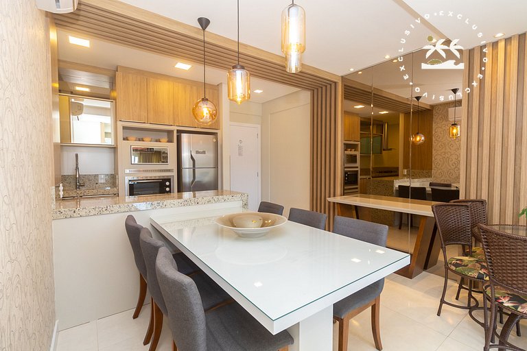 Di Trento 402 - Excelente apartamento na praia de Bombas à p