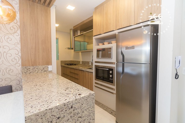 Di Trento 402 - Apto 2 quartos na praia de Bombas