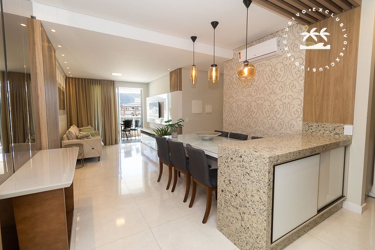 Di Trento 402 - Excelente apartamento na praia de Bombas à p