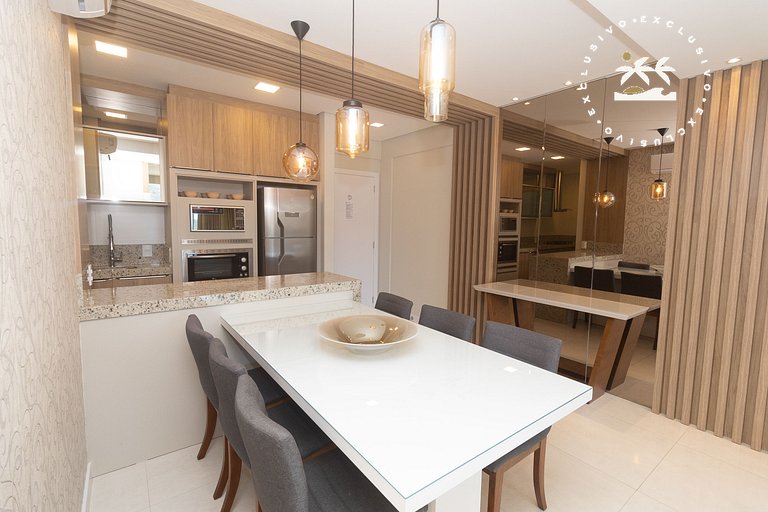 Di Trento 402 - Excelente apartamento na praia de Bombas à p