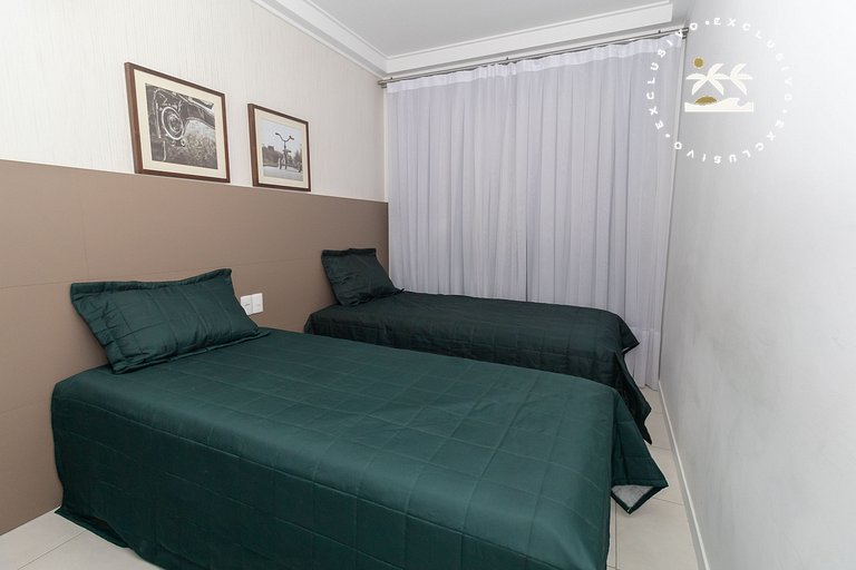 Cardeal 403C - Aconchegante apartamento na praia de Bombas -